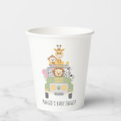 Cute Animal Safari Baby shower Papieren Bekers (Voorkant)