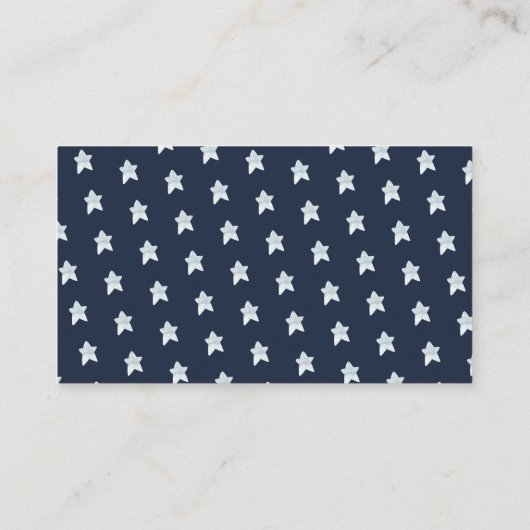 Cute Animal Space Baby shower Books for Baby Informatiekaartje (Achterkant)