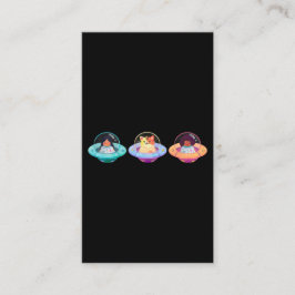 Cute Animal UFO Visitekaartje