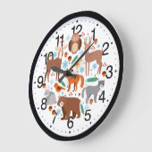 Cute Animal Wall klok (Hoek)
