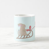 Cute animal winter scène koffiemok (Center)