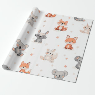Cute Animal Wrapping Paper Cadeaupapier