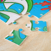 Cute Animal Zee Life Shark Ocean Fish Kinder Legpuzzel (Zijkant)