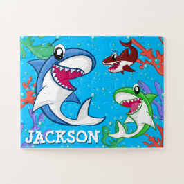 Cute Animal Zee Life Shark Ocean Fish Kinder Legpuzzel