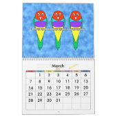Cute Animals 2022 Bright Cartoons kleurrijk Kalender (Mar 2027)