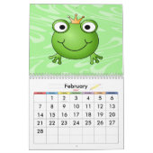 Cute Animals 2022 Bright Cartoons kleurrijk Kalender (Feb 2027)