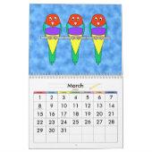 Cute Animals 2022 Bright Cartoons kleurrijk Kalender (Mar 2026)