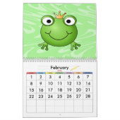 Cute Animals 2022 Bright Cartoons kleurrijk Kalender (Feb 2026)