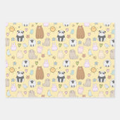 Cute Animals and Birds Pattern Wrapping Paper Baby (Voorkant 3)