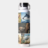 Cute Animals and Pets Artistic Photo Collage Waterfles (Achterkant)