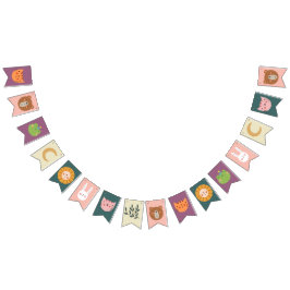 Cute Animals Baby room Nursery Vlaggetjes