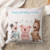 Cute Animals Band Birthday Kussen (Deken)