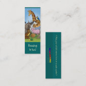 Cute Animals bladwijzer voor jonge boekliefhebbers Contactkaartje (Voorkant / Achterkant)