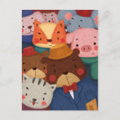 Cute Animals Briefkaart (Voorkant)