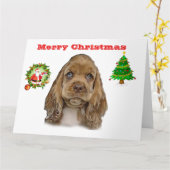 Cute Animals christima Kaart (Gele Bloem)