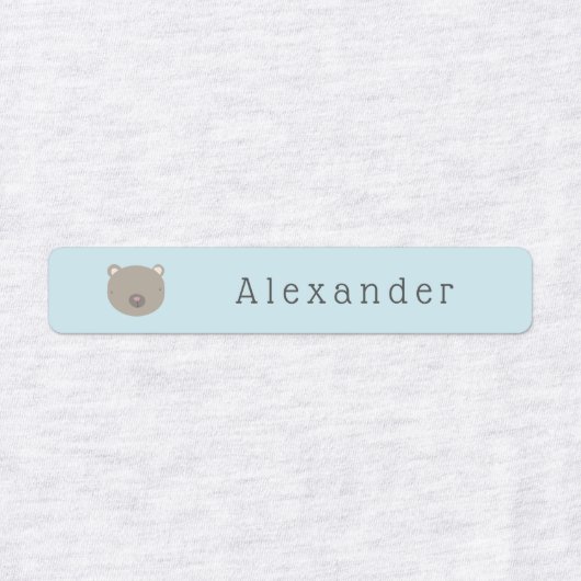 Cute Animals Custom Student Name Labels (Design 1)