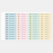 Cute Animals Custom Student Name Labels (Vel)