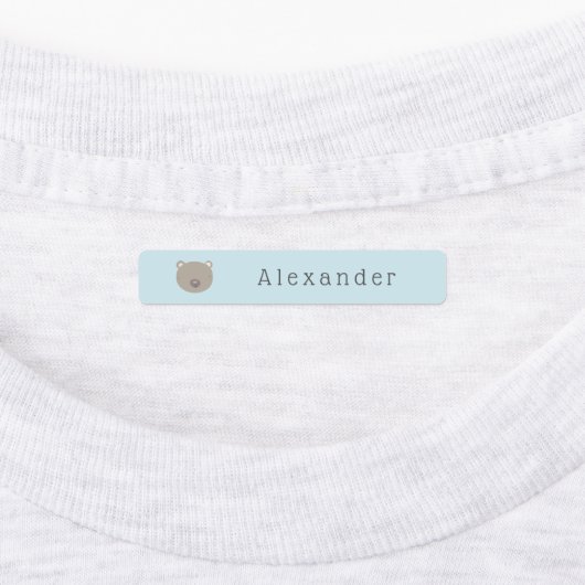 Cute Animals Custom Student Name Labels (Aangebracht)