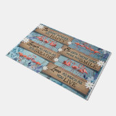 Cute Animals Doormat, Summertime Flamingo  Deurmat (Schuin)
