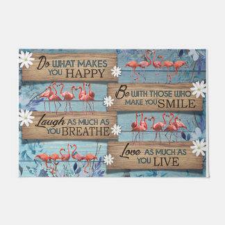 Cute Animals Doormat, Summertime Flamingo  Deurmat