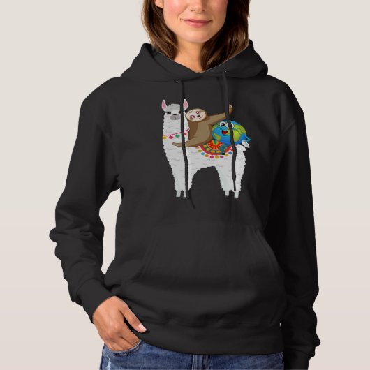 Cute Animals Earth Day Hoodie (Voorkant)