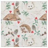 Cute Animals Fabric Stof (Close Up)