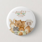 Cute Animals Forest Woodland Ronde Button 5,7 Cm (Voorkant)