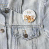 Cute Animals Forest Woodland Ronde Button 5,7 Cm (In situ)