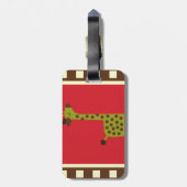 Cute Animals Giraffe Bagagelabel (Achterkant verticaal)