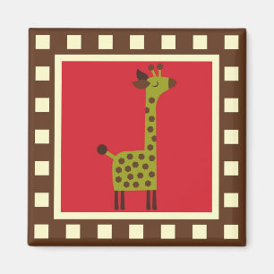 Cute Animals Giraffe Magneet