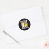 Cute Animals In Chicken And Banana Costumes Kawaii Ronde Sticker (Envelop)