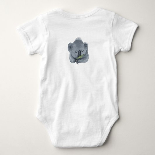 Cute Animals Koala Personalized  Romper (Achterkant)