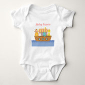 Cute Animals, Noah's Ark, voor baby's Romper (Voorkant)