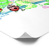 Cute Animals Reading Book Poster (Hoek)