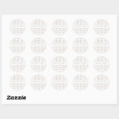 Cute animals ronde sticker (Vel)