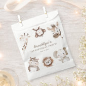 Cute Animals Safari Jungle Birthday Party Kids Bedankzakje (Geknipt)