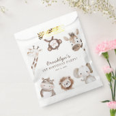 Cute Animals Safari Jungle Birthday Party Kids Bedankzakje (Gezegeld)