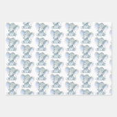 Cute Animals Safari Oerwoud Elephant Giraffe Lion Inpakpapier Vel (Voorkant)