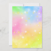  Cute animals Squish Girl Birthday party Kaart (Achterkant)