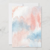 Cute Animals, Waterverf Baby shower Invitation Kaart (Achterkant)