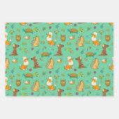 Cute Animals Wrapping Paper Set (Voorkant 2)