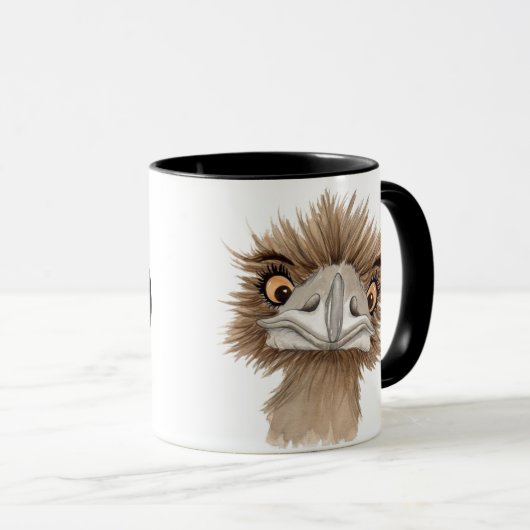 Cute Animated Australian Emu Mok (Voorkant rechts)