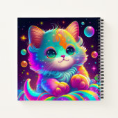Cute Animated Cat Sketchbook Notitieboek (Achterkant)