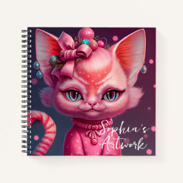 Cute Animated Cat Sketchbook Notitieboek