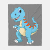 Cute animated dinosaur fleece deken (Voorkant)