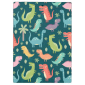 Cute Animated Dinosaurs Klembord (Achterkant)