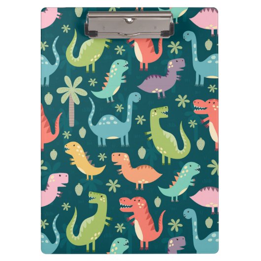 Cute Animated Dinosaurs Klembord (Voorkant)
