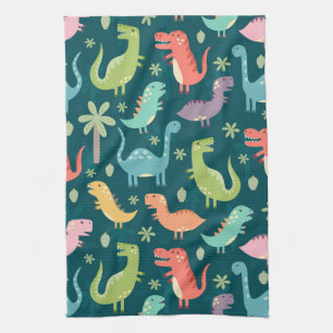 Cute Animated Dinosaurs Theedoek