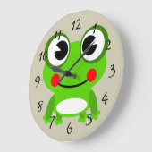 Cute animated frog grote klok (Hoek)