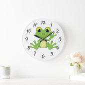 Cute animated frog grote klok (Huis)